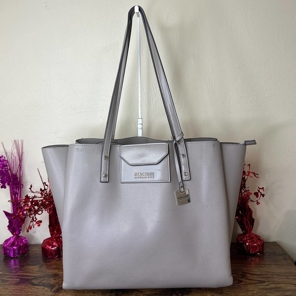 Reaction KENNETH COLE Gray Large Tote - Picture 1 of 12